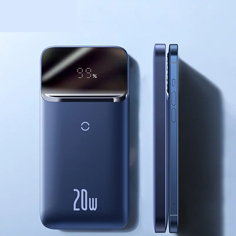 Magnetic Wireless Power Bank 10000mAh USBC PD 20W Fast Charger External Battery Powerbank For iPhone 12 13 Pro Max Xiaomi
Magnetic Wireless Power Bank 10000mAh USBC PD 20W Fast Charger External Battery Powerbank For iPhone 12 13 Pro Max Xiaomi