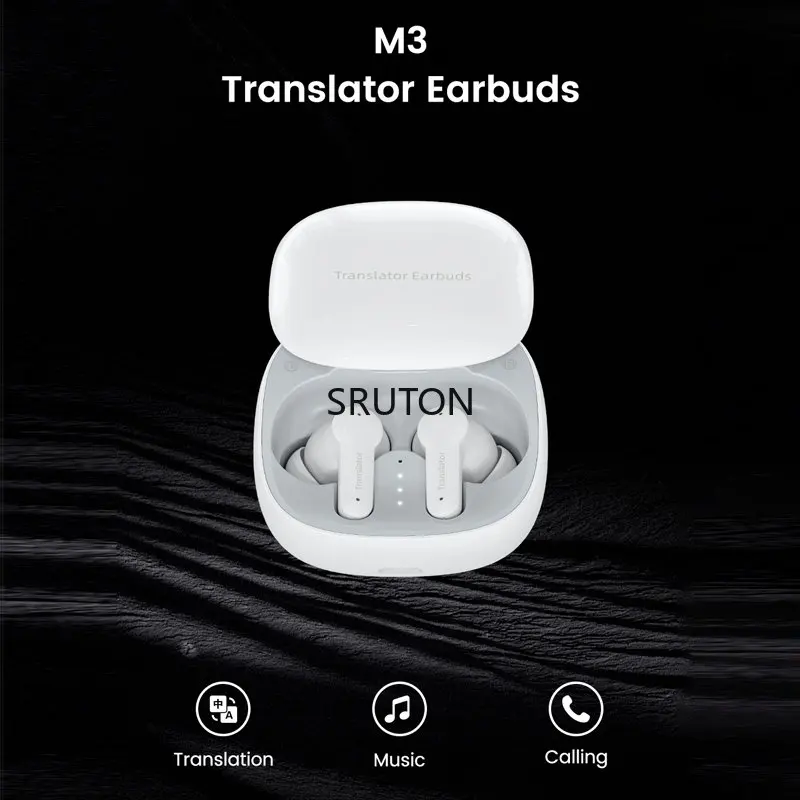 Наушники M3 с поддержкой Bluetooth, наушники для перевода разговоров, многоязычные наушники с взаимным переходом, беспроводные наушники с переходом через приложение 
Наушники M3 с поддержкой Bluetooth, наушники для перевода разговоров, многоязычные наушники с взаимным переходом, беспроводные наушники с переходом через приложение
