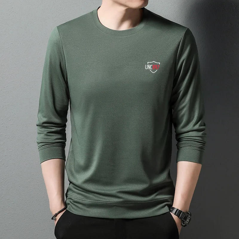 Fashion Men T Shirts Autumn Long Sleeve Solid Color Letter Print T Shirt Men Clothes O-Neck Regular Fit Casual Tops Male
Fashion Men T Shirts Autumn Long Sleeve Solid Color Letter Print T Shirt Men Clothes O-Neck Regular Fit Casual Tops Male