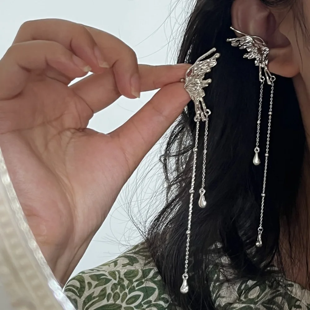 New silver butterfly tassel earrings TITOK fashion alloy stainless steel fadeless earrings for women's jewelry free package aros
New silver butterfly tassel earrings TITOK fashion alloy stainless steel fadeless earrings for women's jewelry free package aros