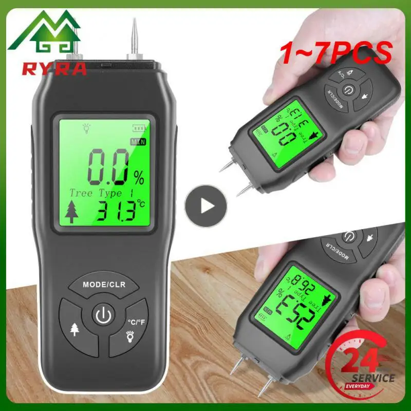 1~7PCS New Digital Wood Moisture Meter Professional Timber Hygrometer Portable Tool LCD Display Timber Damp Detector Moisture
1~7PCS New Digital Wood Moisture Meter Professional Timber Hygrometer Portable Tool LCD Display Timber Damp Detector Moisture