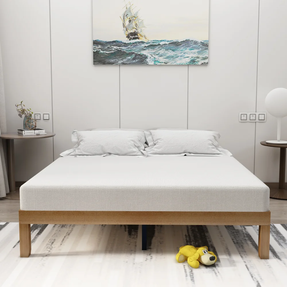 DIY Assembly Wood Bed Frames Stability Durability Queen Size 150x200 Beds Frame Natural Color
DIY Assembly Wood Bed Frames Stability Durability Queen Size 150x200 Beds Frame Natural Color