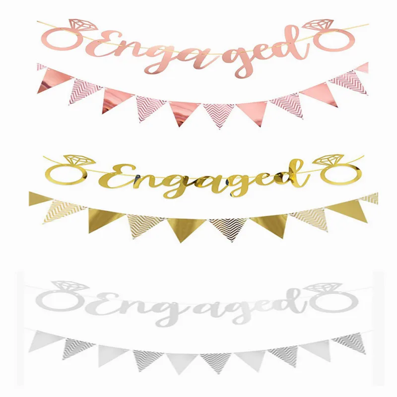 Wedding Decoration Background Banner Banner Rose Gold Letters Engaged Flag Bachelorette Party Hen Party Bridal Shower Supplies
Wedding Decoration Background Banner Banner Rose Gold Letters Engaged Flag Bachelorette Party Hen Party Bridal Shower Supplies