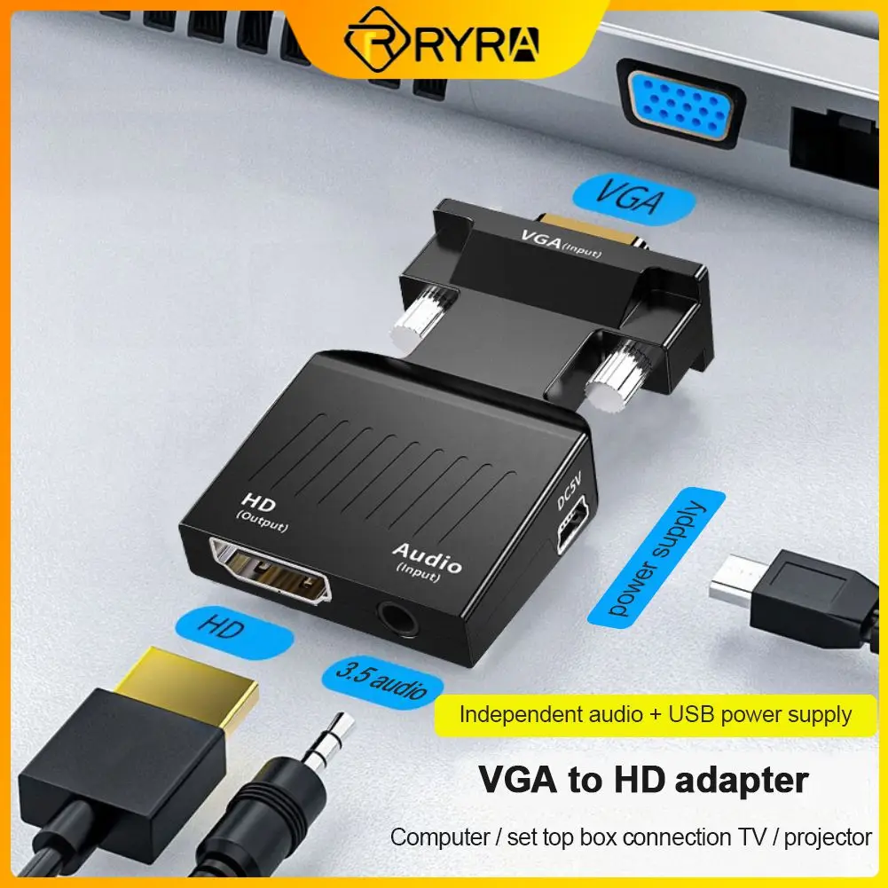 RYRA HD 1080P VGA-совместимый преобразователь адаптер мама-VGA папа преобразователь с аудио для ПК ноутбука для проектора HDTV
RYRA HD 1080P VGA-совместимый преобразователь адаптер мама-VGA папа преобразователь с аудио для ПК ноутбука для проектора HDTV