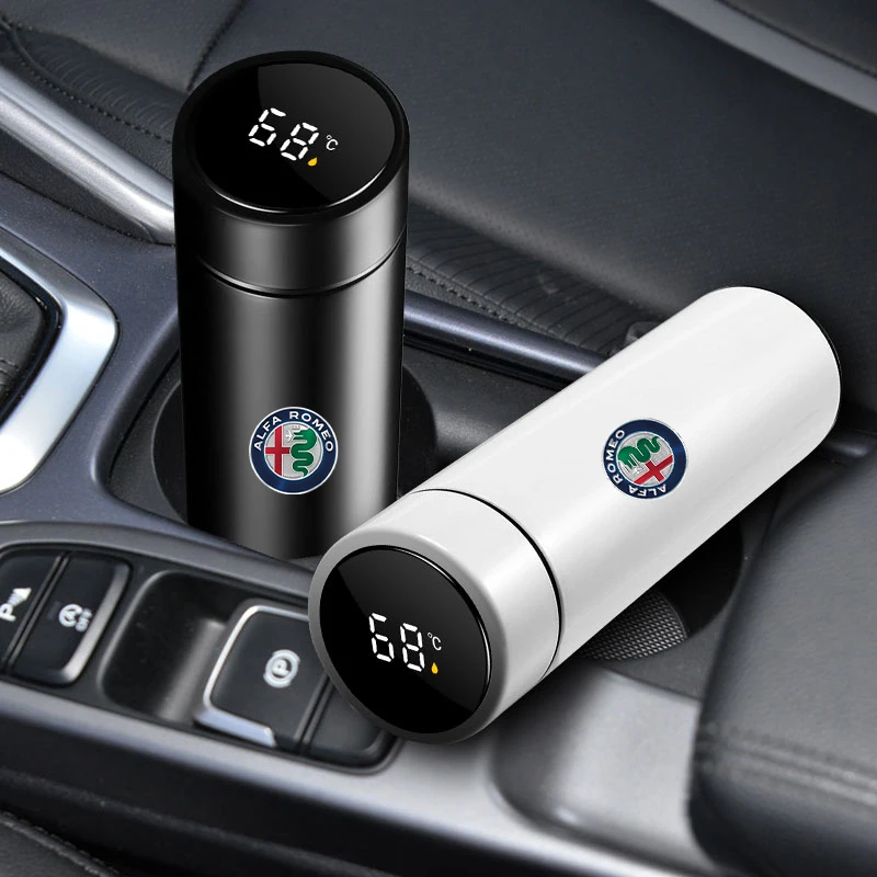 New Portable Car Smart Thermos Bottle with Temperature Display for Alfa Romeo Mito 147 156 159 166 GT Giulia Giulietta Stelvio
New Portable Car Smart Thermos Bottle with Temperature Display for Alfa Romeo Mito 147 156 159 166 GT Giulia Giulietta Stelvio