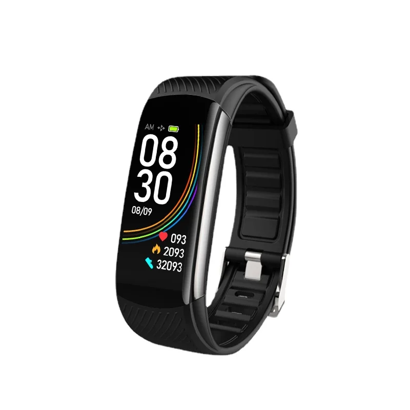 

C6S Bluetooth Sports Bracelet Blood Oxygen Heart Rate Blood Pressure Message Reminder Sedentary Smart Bracelet for Huawei