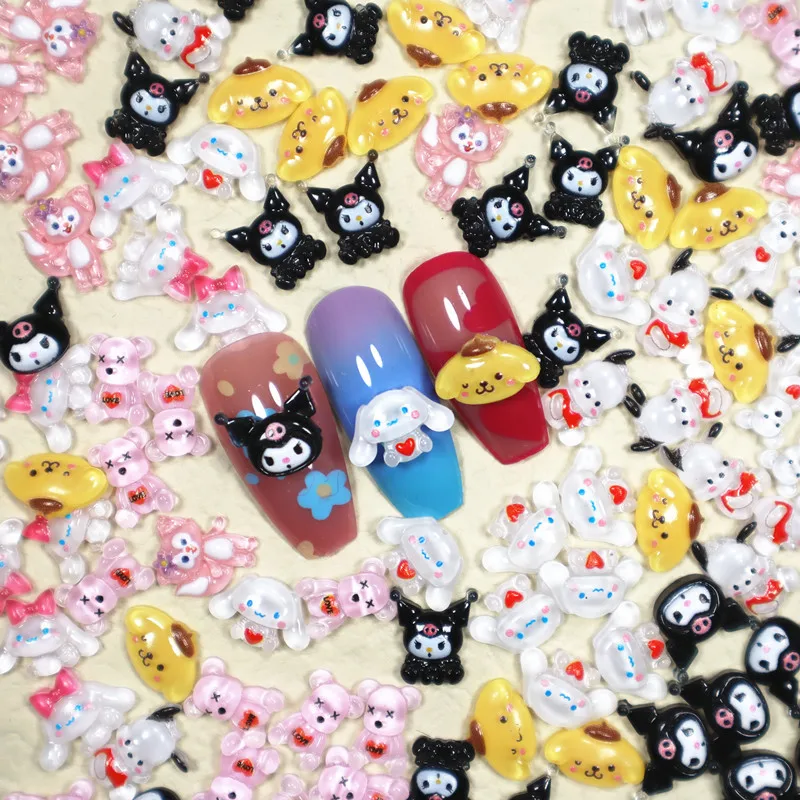 10pcs/set Sanrioed Mymelody Kuromi Cinnamorol Resin Cute Cartoon Kawaii Nail Ornament Patch Ornament DIY Nail Girl Gift
10pcs/set Sanrioed Mymelody Kuromi Cinnamorol Resin Cute Cartoon Kawaii Nail Ornament Patch Ornament DIY Nail Girl Gift