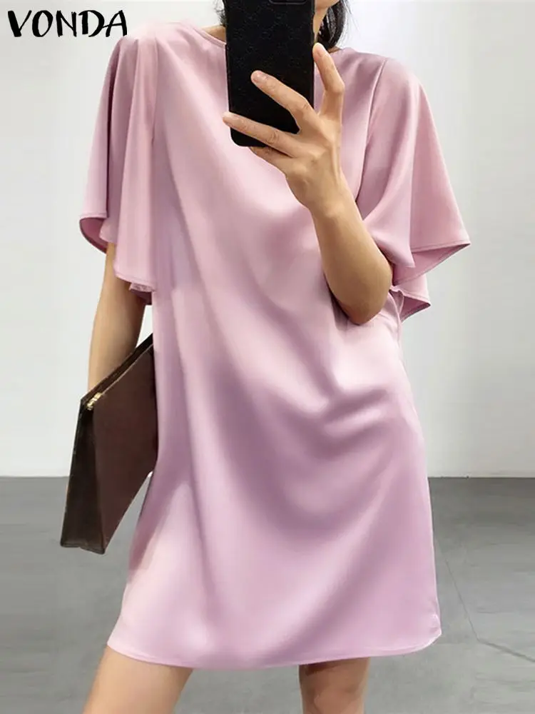 Летний элегантный Мини Сарафан VONDA 2022, женское пикантное Повседневное платье с коротким рукавом и открытой спиной, свободное мешковатое пля...
Летний элегантный Мини Сарафан VONDA 2022, женское пикантное Повседневное платье с коротким рукавом и открытой спиной, свободное мешковатое пля...