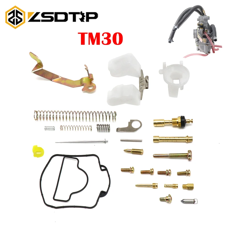 ZSDTRP Motorcycle Mikuni TM30 Carburetor Repair Rebuild Kit Float Gasket Jets Choke Needle Starter for DT200 RZ250 SX125 KX250
ZSDTRP Motorcycle Mikuni TM30 Carburetor Repair Rebuild Kit Float Gasket Jets Choke Needle Starter for DT200 RZ250 SX125 KX250