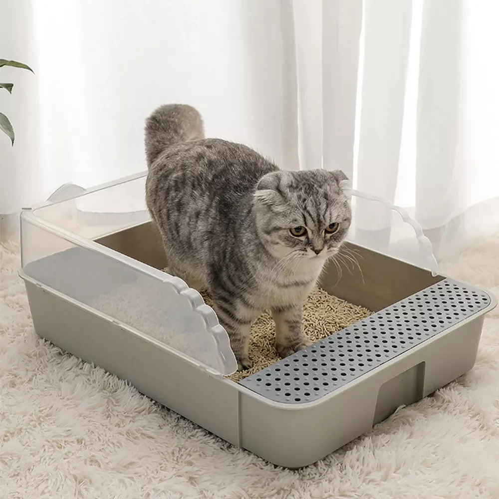 2023 Self Cleaning Cat Litter Box Big Space Sandbox Cat Toilet Bedpans Excrement Training Anti-Splash Kitten Cat Litter Trayacce
2023 Self Cleaning Cat Litter Box Big Space Sandbox Cat Toilet Bedpans Excrement Training Anti-Splash Kitten Cat Litter Trayacce