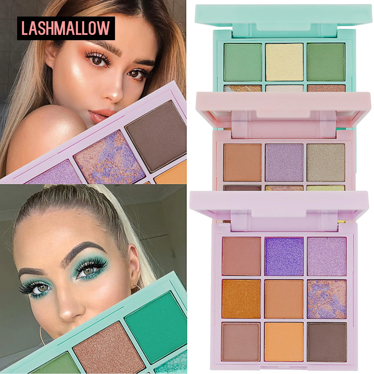 9-Color Ice Cream Eye Shadow Plate Pearlescent Diamond Glitter Sequins Earth Color Matte Eyeshadow Palette
9-Color Ice Cream Eye Shadow Plate Pearlescent Diamond Glitter Sequins Earth Color Matte Eyeshadow Palette