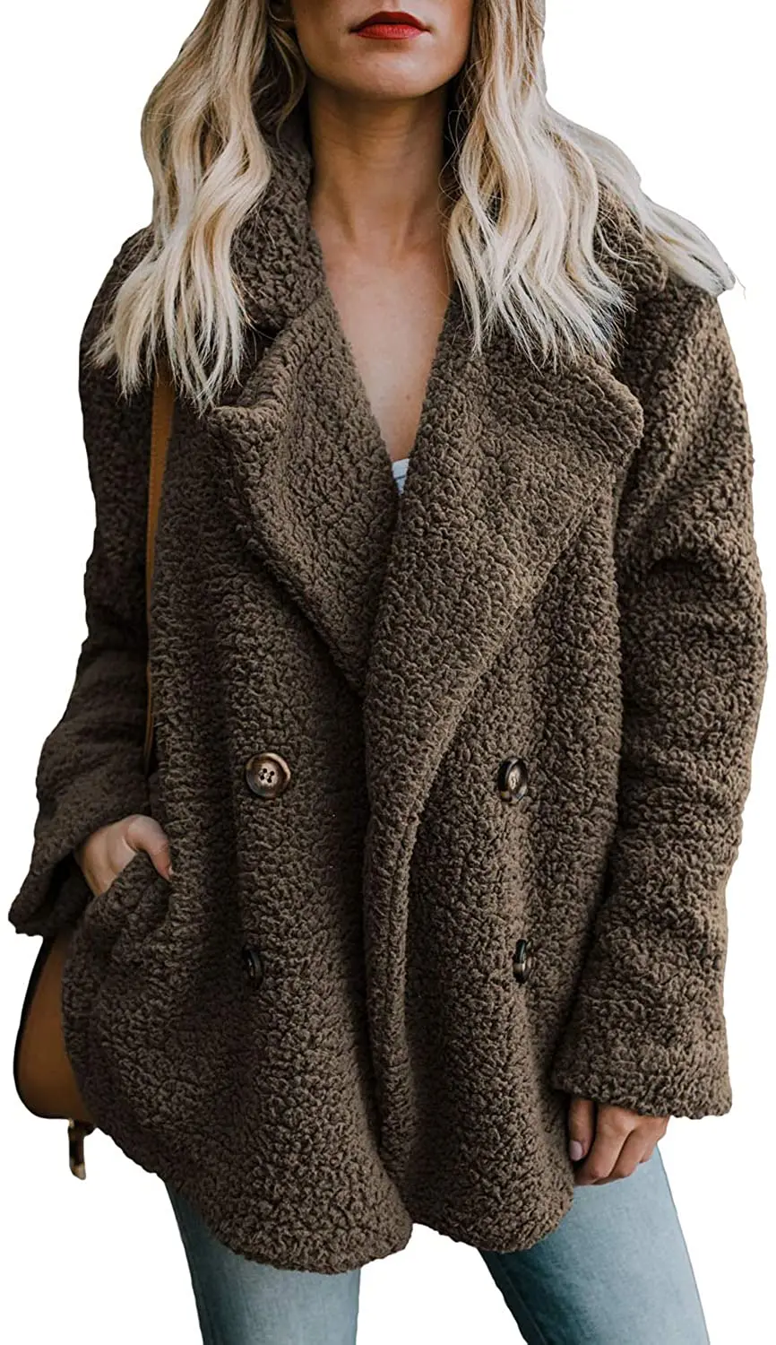 Женская зимняя флисовая куртка Тедди шерпа с карманами верхняя одежда
Женская зимняя флисовая куртка Тедди шерпа с карманами верхняя одежда