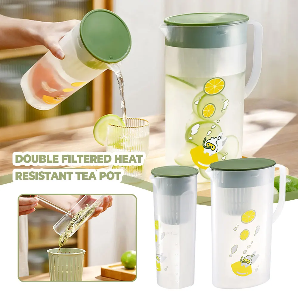 2022 пластиковый кувшин, чайник с крышкой для горячей и холодной воды, кувшин с двойной фильтрацией, удобный дизайн, Небьющийся, термостойкий
2022 пластиковый кувшин, чайник с крышкой для горячей и холодной воды, кувшин с двойной фильтрацией, удобный дизайн, Небьющийся, термостойкий