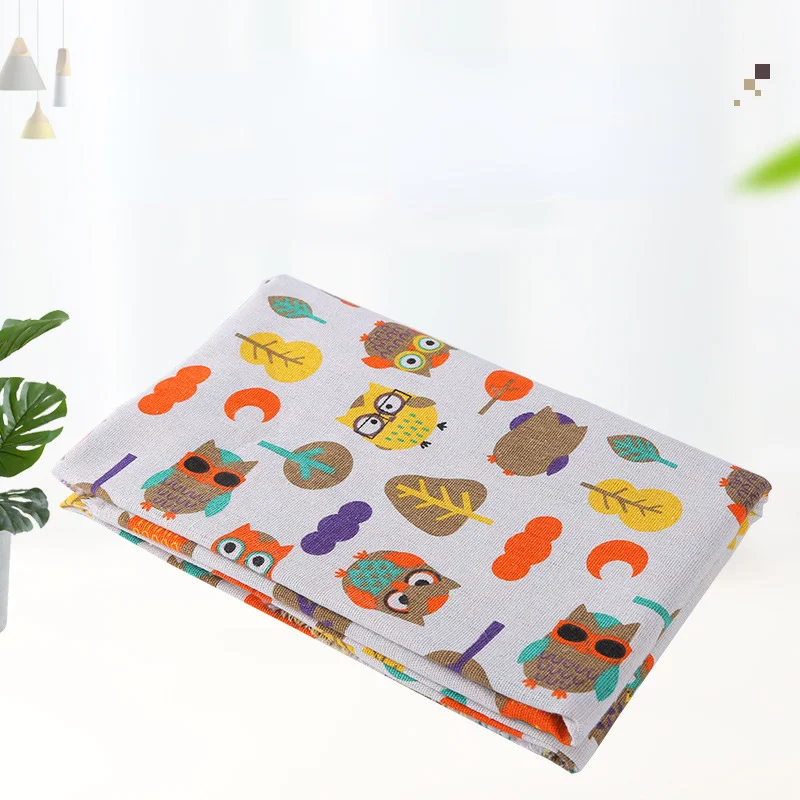 High Quality Cotton Linen Blend Fabric DIY Sewing Quilting Tissu Cartoon Owl Design Cotton Tablecloth Pillow Bag Curtain Cushion
High Quality Cotton Linen Blend Fabric DIY Sewing Quilting Tissu Cartoon Owl Design Cotton Tablecloth Pillow Bag Curtain Cushion