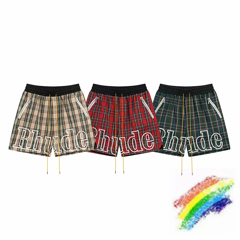 Checkered Rhude Mesh Sweat Shorts Men Women 1:1 Top Quality 2024ss Plaid Drawstring Breeches
Checkered Rhude Mesh Sweat Shorts Men Women 1:1 Top Quality 2024ss Plaid Drawstring Breeches