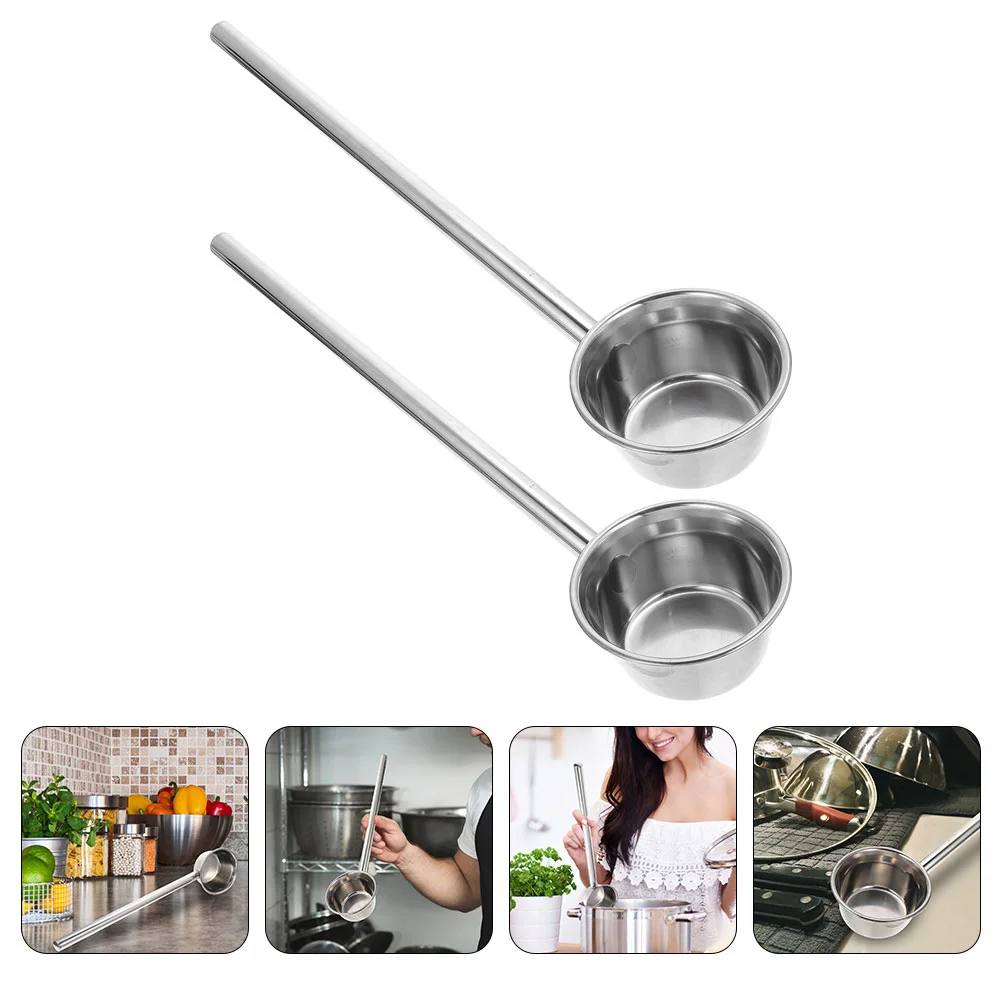 Ложка из нержавеющей стали, удобное кухонное приспособление для воды, глубокий металлический ковш для супа
Ложка из нержавеющей стали, удобное кухонное приспособление для воды, глубокий металлический ковш для супа