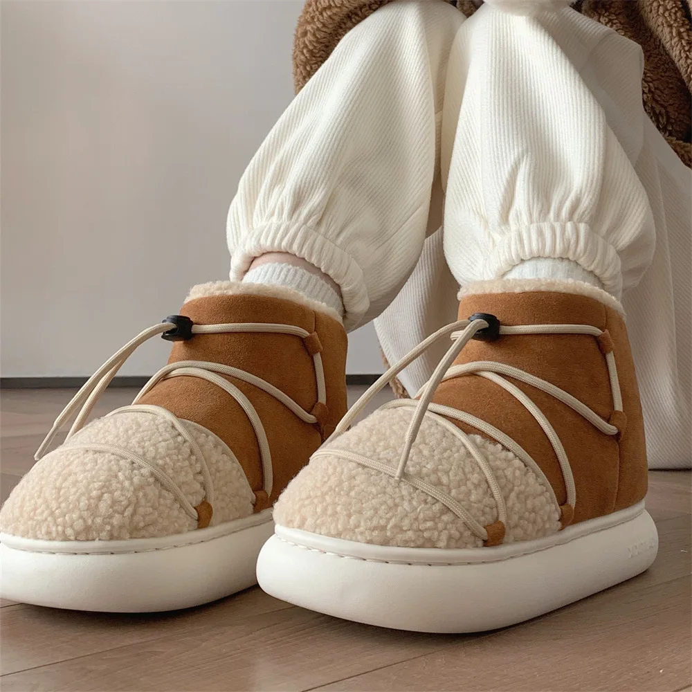 2022 New Winter Cotton Boot for Women Fashion Retro Strap Bread Shoes Short Snow Boots Female Simple Warm Plush Cotton Slippers
2022 New Winter Cotton Boot for Women Fashion Retro Strap Bread Shoes Short Snow Boots Female Simple Warm Plush Cotton Slippers