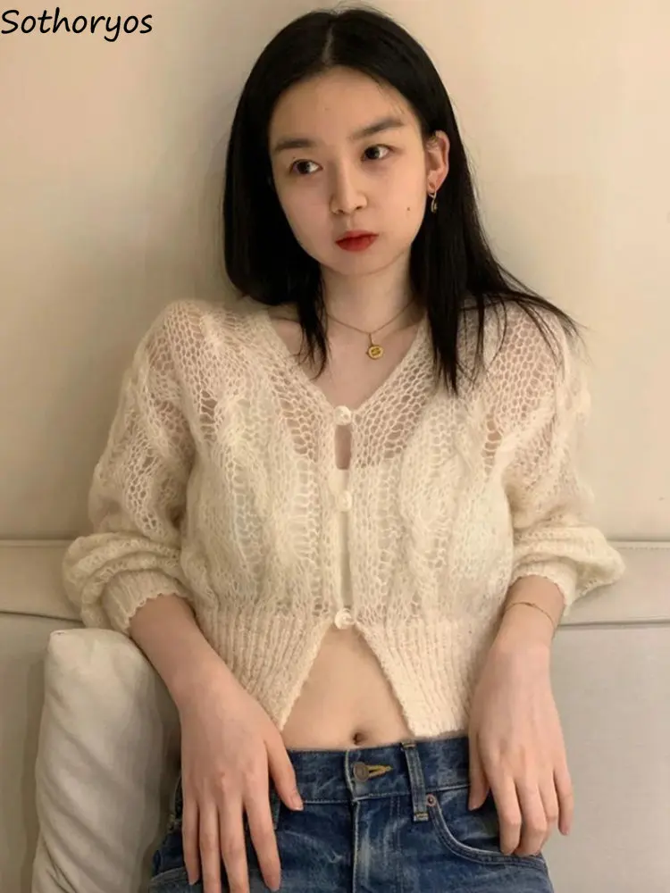 Cardigan Women Creativity Crop Simple Slim Sexy All-match Hollow Out Sun-proof Breathable Spring Korean Style Knitwear Hot Girls
Cardigan Women Creativity Crop Simple Slim Sexy All-match Hollow Out Sun-proof Breathable Spring Korean Style Knitwear Hot Girls