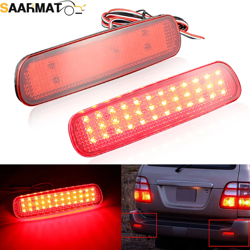 LED Rear Bumper Reflector Light For Toyota Land Cruiser 100 For Cygnus LX470 1991-2007 Warning Lamp Brake Tail Car Accessories
LED Rear Bumper Reflector Light For Toyota Land Cruiser 100 For Cygnus LX470 1991-2007 Warning Lamp Brake Tail Car Accessories