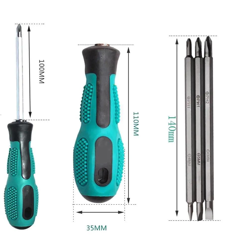 Slotted Cross Screwdriver Bits Wholesale 3 In 1 Adjustable Anti-slip Double Heads Dual-Purpose For Repairing Works
Slotted Cross Screwdriver Bits Wholesale 3 In 1 Adjustable Anti-slip Double Heads Dual-Purpose For Repairing Works