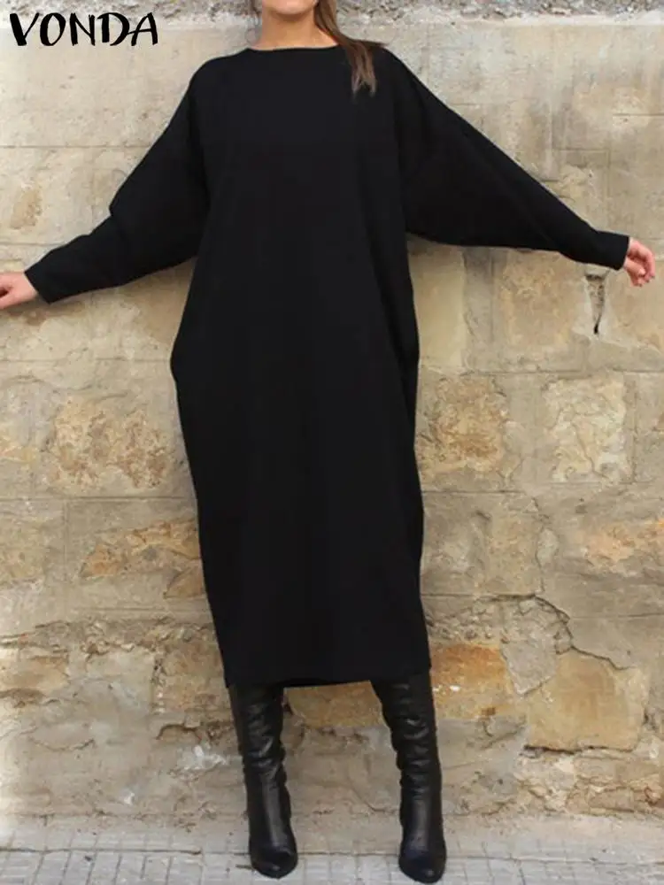 VONDA 2022 Autumn Vintage Women Long Sleeve Dress Casual Midi Sundress O Neck Street Thin Shirt Vestido Oversized Robe Femme
VONDA 2022 Autumn Vintage Women Long Sleeve Dress Casual Midi Sundress O Neck Street Thin Shirt Vestido Oversized Robe Femme