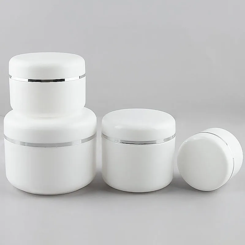 10 30 50 500g Plastic PP Travel Face Cream Jar Mask Box with Silver Gold Line Lotion Cosmetic Container Empty Makeup Bottle
10 30 50 500g Plastic PP Travel Face Cream Jar Mask Box with Silver Gold Line Lotion Cosmetic Container Empty Makeup Bottle