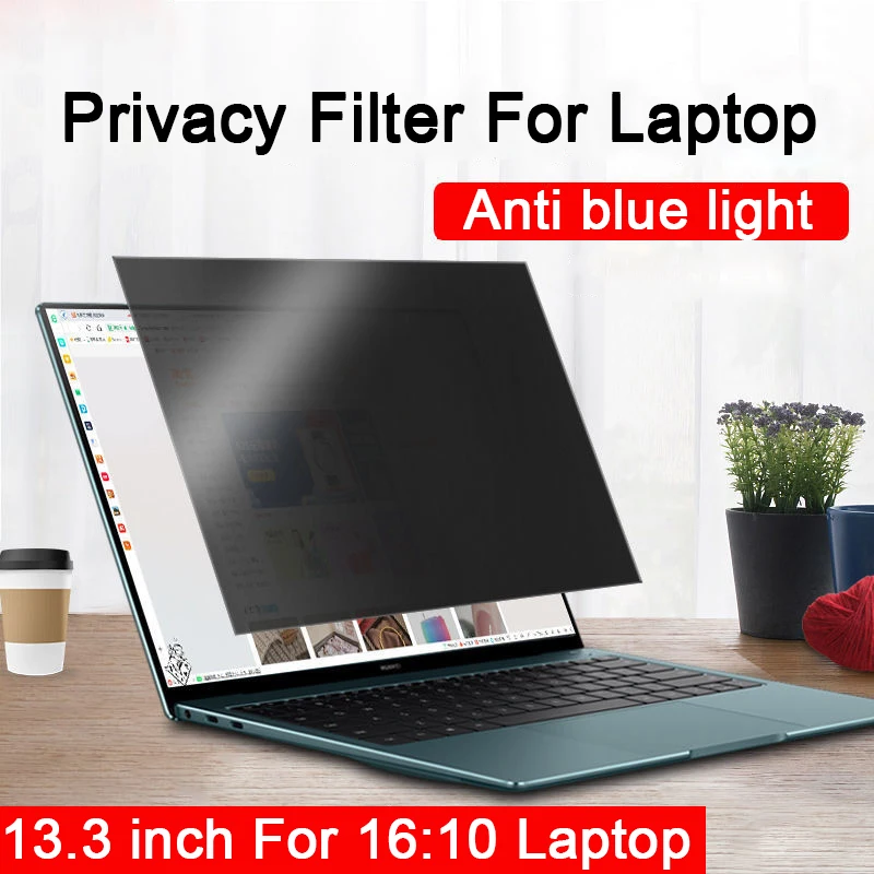 13.3 inch (285mm*179mm) Privacy Filter For 16:10 Laptop Notebook Protector Anti-glare Anti blue light Privacy Screen Film 2022
13.3 inch (285mm*179mm) Privacy Filter For 16:10 Laptop Notebook Protector Anti-glare Anti blue light Privacy Screen Film 2022