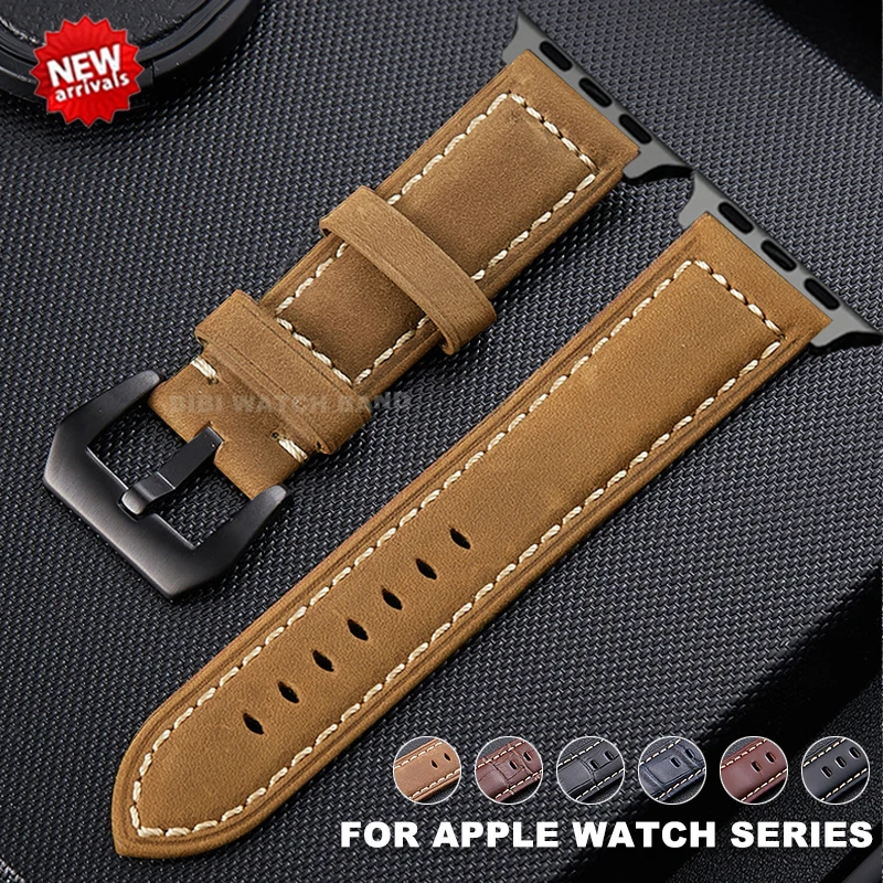 Ремешок кожаный для Apple Watch Ultra 8 7 49 мм 45 мм 41 мм, деловой браслет для iWatch Series 6 SE 5 4 3 44 мм 42 мм 40 мм 
Ремешок кожаный для Apple Watch Ultra 8 7 49 мм 45 мм 41 мм, деловой браслет для iWatch Series 6 SE 5 4 3 44 мм 42 мм 40 мм