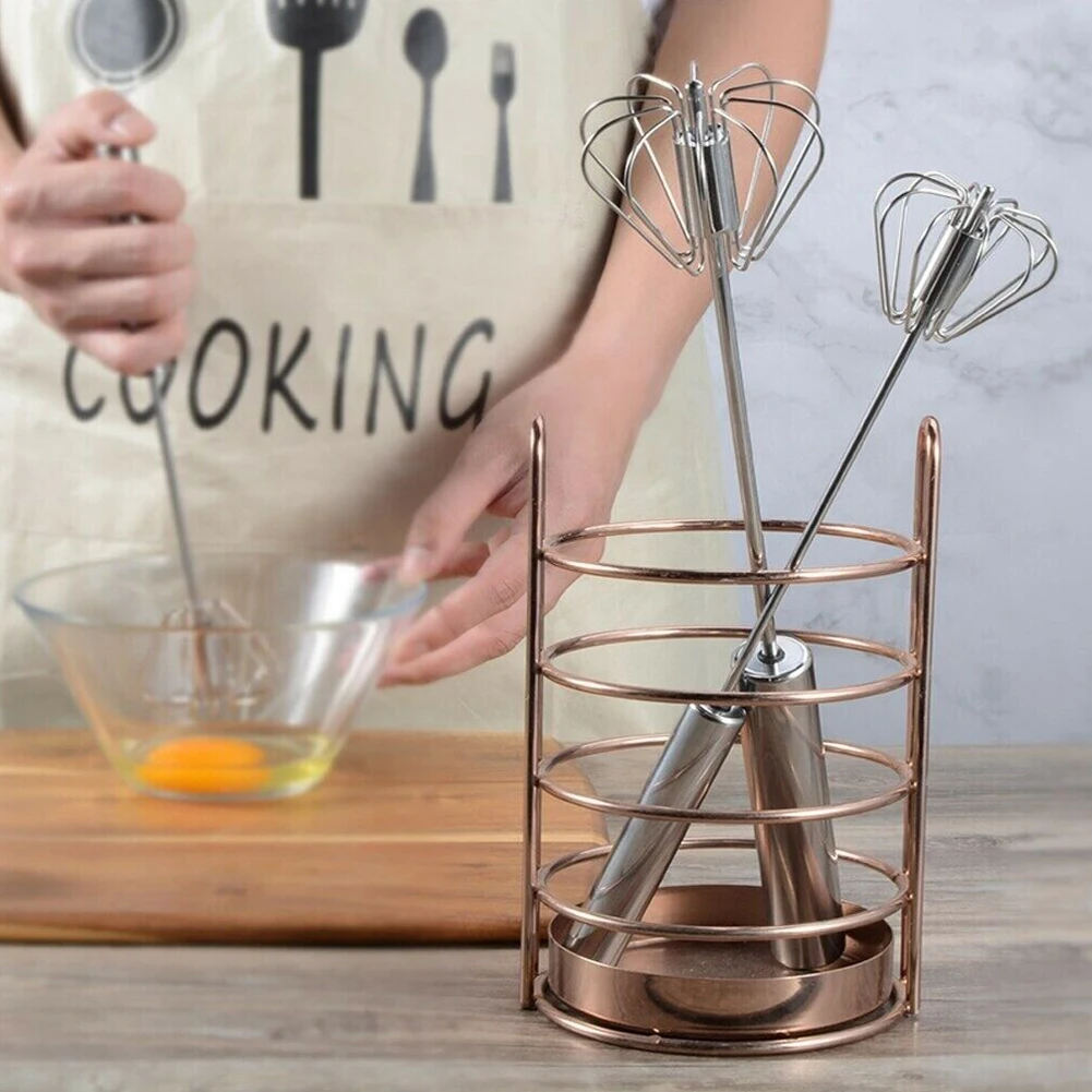 Eggs Whisk Egg Beater Hand Push Kitchen Tool Rotary Whisk Rounded Handle Semi Auto Stainless Steel 360 Degrees
Eggs Whisk Egg Beater Hand Push Kitchen Tool Rotary Whisk Rounded Handle Semi Auto Stainless Steel 360 Degrees