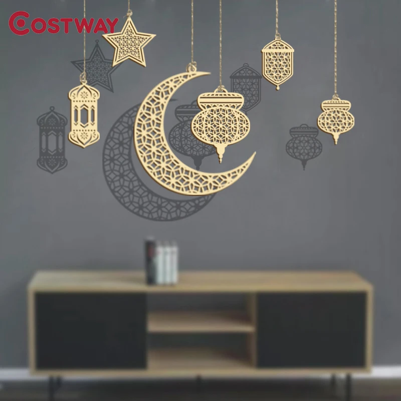 3Pcs Wooden Eid Mubarak Hanging Pendant Ornament Ramadan Kareem Gift Islam Muslim Home Table Decoration DIY Craft Party Supplies
3Pcs Wooden Eid Mubarak Hanging Pendant Ornament Ramadan Kareem Gift Islam Muslim Home Table Decoration DIY Craft Party Supplies
