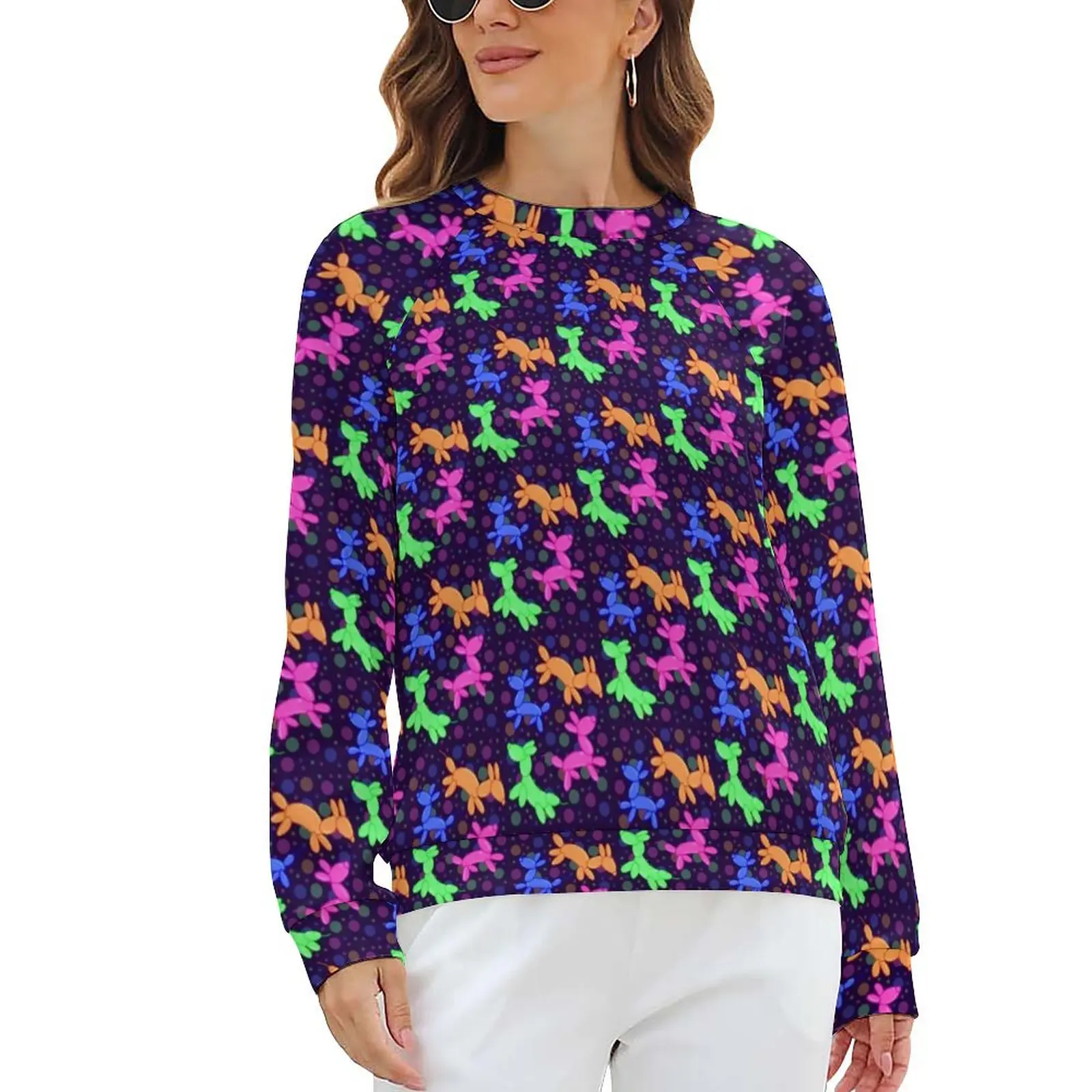 Colorful Balloon Dog Hoodies Lady Cartoon Animal Print Harajuku Casual Hoodie Autumn Long Sleeve Kawaii Graphic Tops 2XL 3XL
Colorful Balloon Dog Hoodies Lady Cartoon Animal Print Harajuku Casual Hoodie Autumn Long Sleeve Kawaii Graphic Tops 2XL 3XL