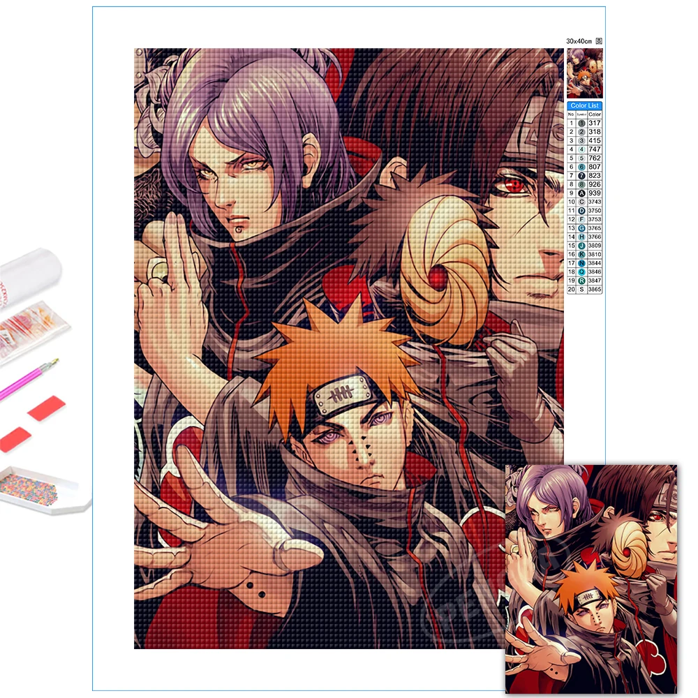 Famous Anime Full Round Drill Kits Naruto Cross Stitch Pain 5D DIY Diamond Painting Rhinestone Embroidery Boy Bedroom Home Decor
Famous Anime Full Round Drill Kits Naruto Cross Stitch Pain 5D DIY Diamond Painting Rhinestone Embroidery Boy Bedroom Home Decor