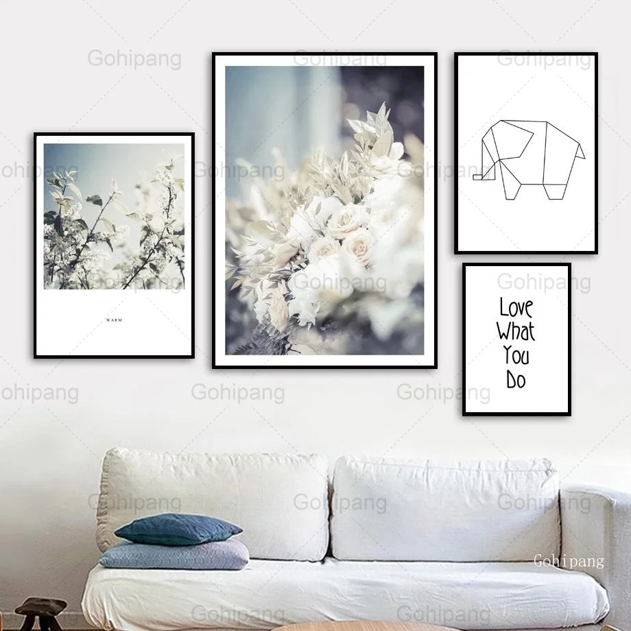 White Flowers Rose Quote Wall Art Canvas Painting Elephant Line Posters and Prints Wall Pictures for Living Room Bedroom Decor
White Flowers Rose Quote Wall Art Canvas Painting Elephant Line Posters and Prints Wall Pictures for Living Room Bedroom Decor
