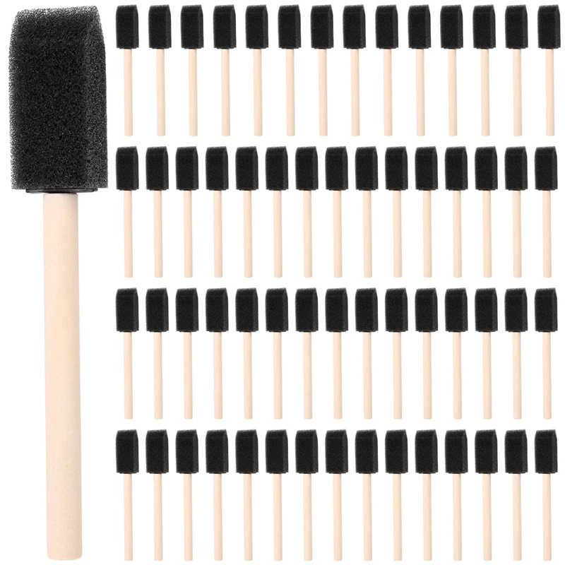 60Pcs Small Foam Paint Brush Sponge Foam Brush Painting Set Wood Handle 1 Inch Paint Brushes Tools Painting Set For Kids
60Pcs Small Foam Paint Brush Sponge Foam Brush Painting Set Wood Handle 1 Inch Paint Brushes Tools Painting Set For Kids