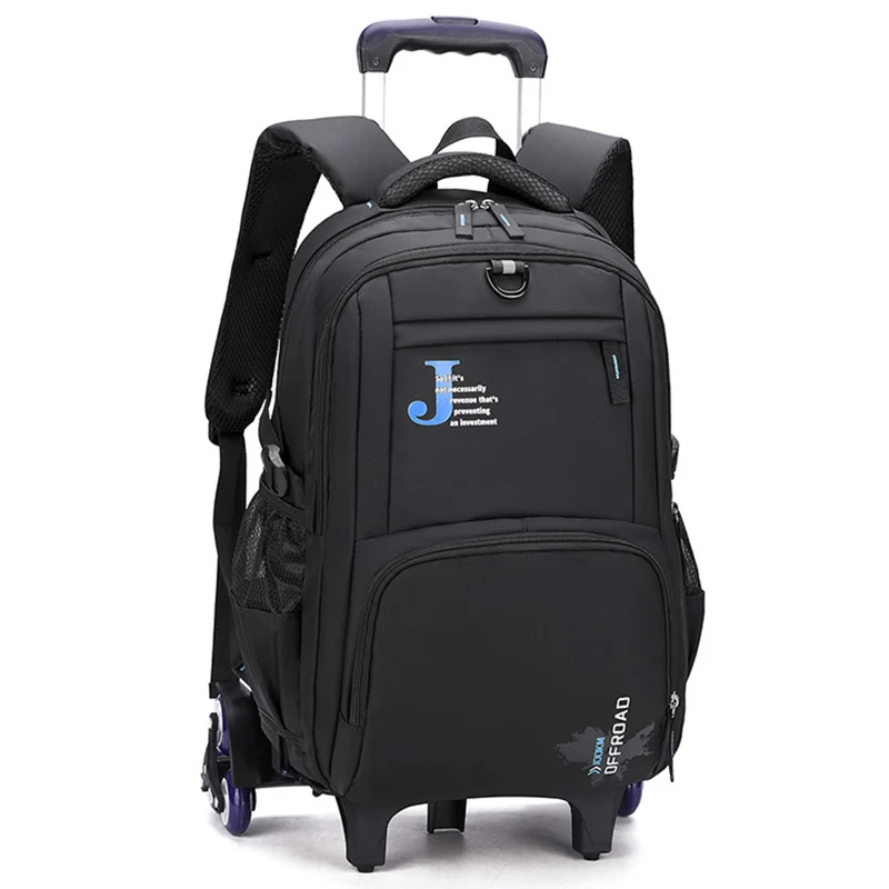 

Japanese School Bag Travel Schoolbag Student Shoulder Backpack Rolling Luggage Children Trolley Suitcases Wheel Duffle Back Pack