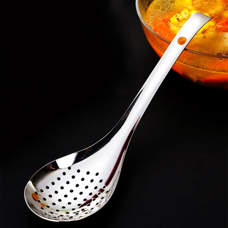 Thickened 304 Stainless Steel Pepper Spoon Household Kitchen Hot Pot Spoons Drain Frying Basket Spoon Kitchen Gadgets Tool 
Thickened 304 Stainless Steel Pepper Spoon Household Kitchen Hot Pot Spoons Drain Frying Basket Spoon Kitchen Gadgets Tool