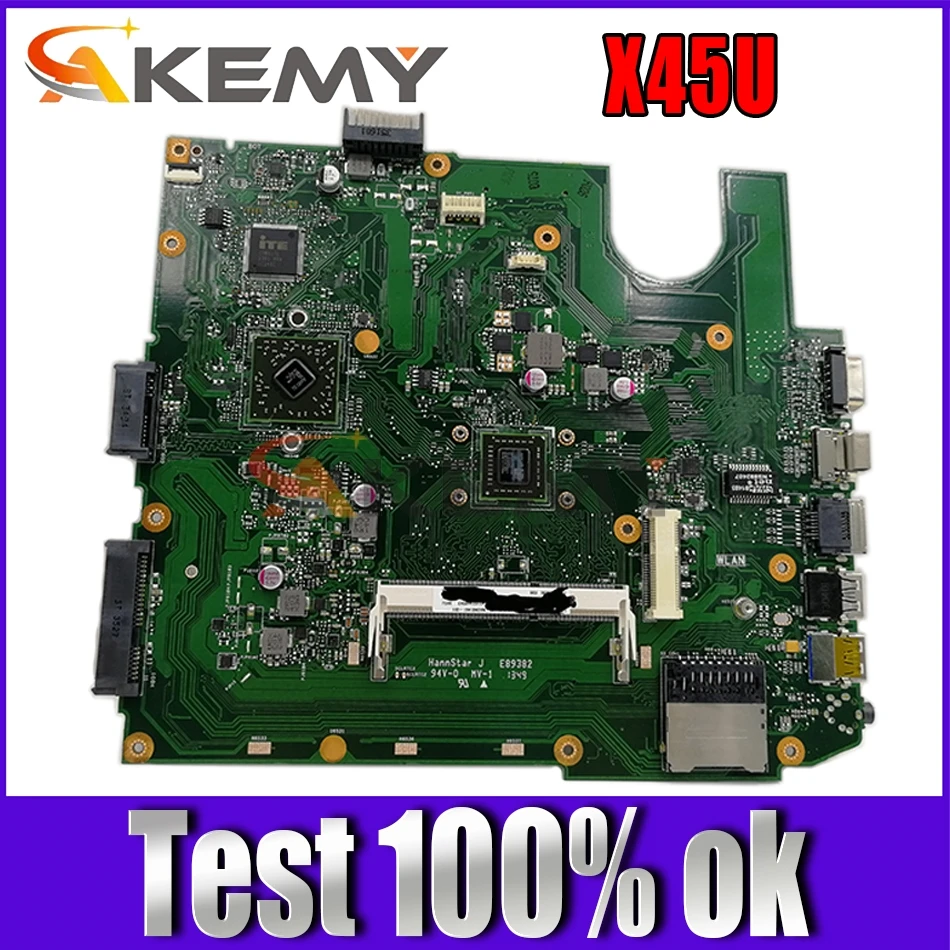 Материнская плата Akemy X45U MAIN_BD._ C60 2 ядра CPU REV 2.1 Материнская плата ASUS X45U A45U для ноутбука
Материнская плата Akemy X45U MAIN_BD._ C60 2 ядра CPU REV 2.1 Материнская плата ASUS X45U A45U для ноутбука