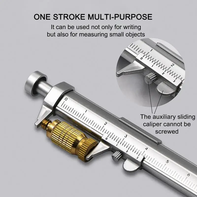 Vernier Caliper Pen Multifunction Gel Ink Pen Roller Ball Pen Stationery Ball-Point 0.5mm Caliper Pen Plastic Stationery Gift
Vernier Caliper Pen Multifunction Gel Ink Pen Roller Ball Pen Stationery Ball-Point 0.5mm Caliper Pen Plastic Stationery Gift
