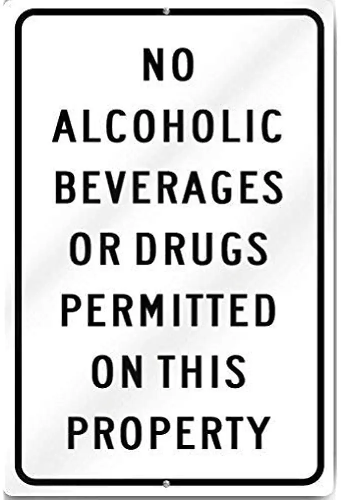 No Alcoholic Beverages Or Drugs Sign,Metal Signs Vintage Home Decor Wall Art Tin Sign Novelty Square Aluminum Metal Road Sign
No Alcoholic Beverages Or Drugs Sign,Metal Signs Vintage Home Decor Wall Art Tin Sign Novelty Square Aluminum Metal Road Sign