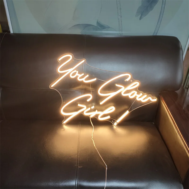 You Glow Girl Neon Sign Custom Led Light Wedding Decor Engagement Gift Ornament for Home Party Bar Wall Transparent Acrylic 12V
You Glow Girl Neon Sign Custom Led Light Wedding Decor Engagement Gift Ornament for Home Party Bar Wall Transparent Acrylic 12V