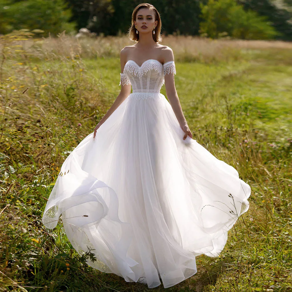 Wedding Dress with Detachable Short Sleeves A Line Sweetheart Sweep Train Robe De Mariée Backless Sexy Modern Bridal Gowns 2022
Wedding Dress with Detachable Short Sleeves A Line Sweetheart Sweep Train Robe De Mariée Backless Sexy Modern Bridal Gowns 2022