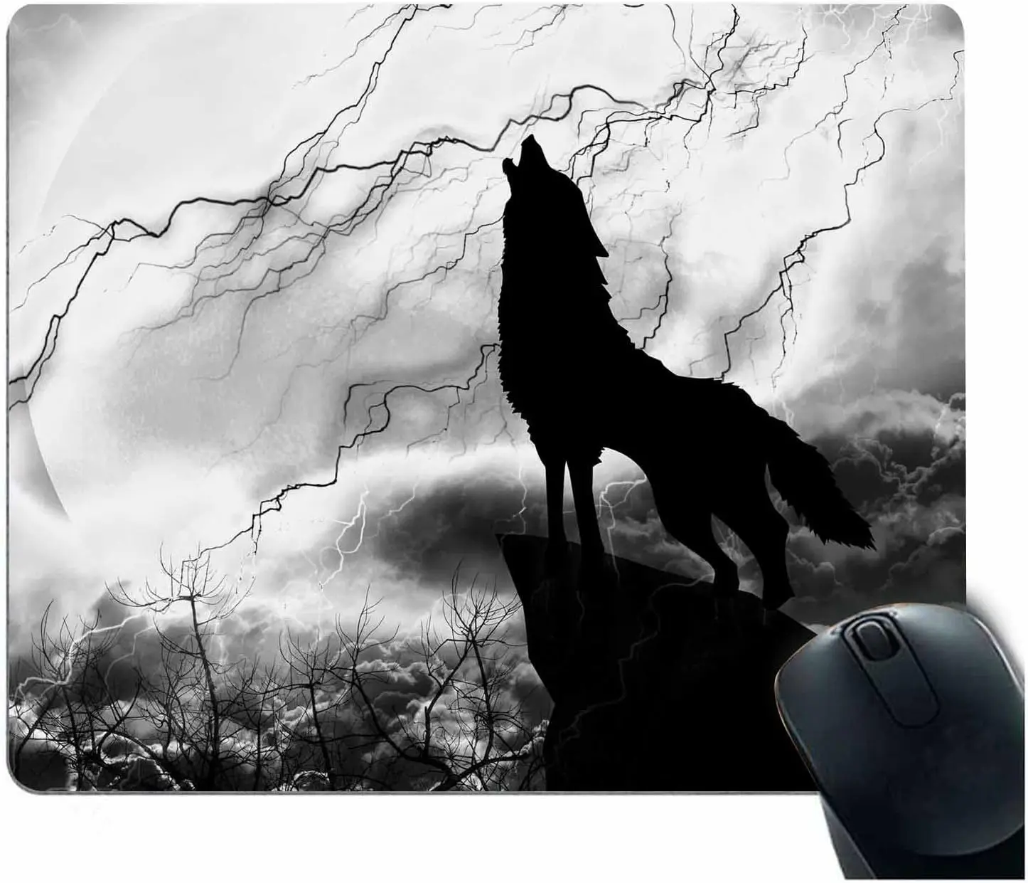 Wolf Howling to Thunderstorm Mouse Pad Cute Mouse Pad Washable Non-Slip Rubber Mice Pads 9.5x7.9 Inch for Laptop Office Computer
Wolf Howling to Thunderstorm Mouse Pad Cute Mouse Pad Washable Non-Slip Rubber Mice Pads 9.5x7.9 Inch for Laptop Office Computer