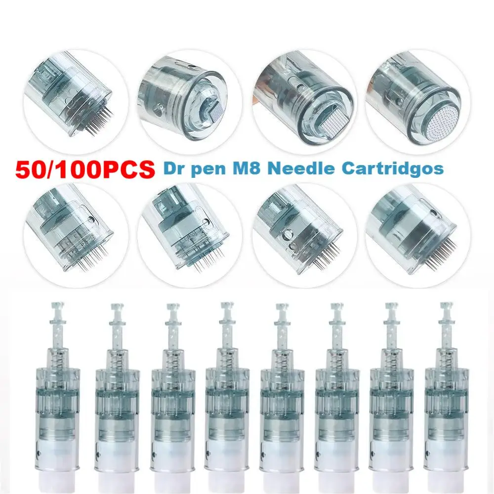 

Dr Pen Ultima M8 Cartridges Microneedle Replacement Needle Tip 11 16 24 36 42 Nano 3D 5D MTS Microneedling Kit Bayonet Derma Pen