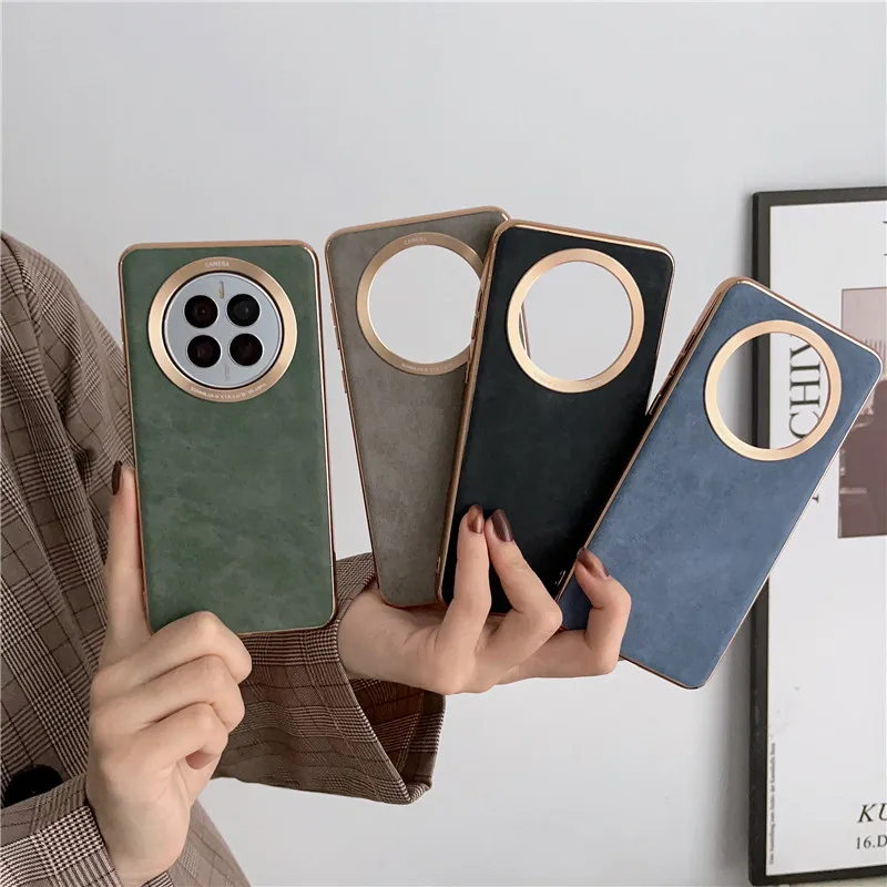 Ultra Thin Gold Plating Fabric Sheepskin Leather Phone Case For Huawei Mate20 mate30 Mate40 Pro Plus Mate 50 RS MateX2 TPU Cover
Ultra Thin Gold Plating Fabric Sheepskin Leather Phone Case For Huawei Mate20 mate30 Mate40 Pro Plus Mate 50 RS MateX2 TPU Cover