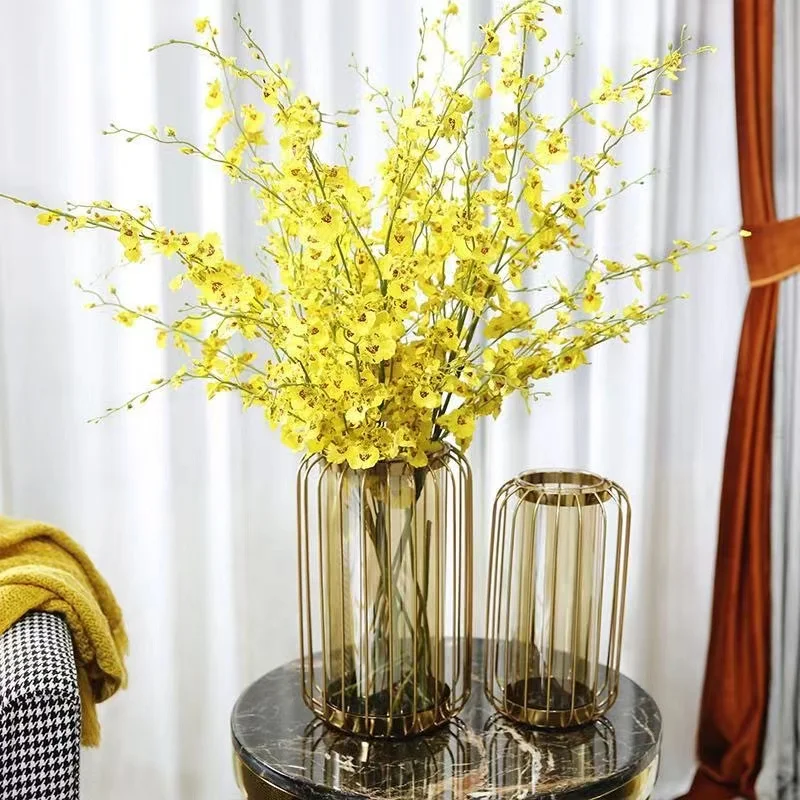 European Style Metal Glass Vase Decoration Nordic Metal Decoration Living Room Bedroom Flower Arrangement Decoration
European Style Metal Glass Vase Decoration Nordic Metal Decoration Living Room Bedroom Flower Arrangement Decoration
