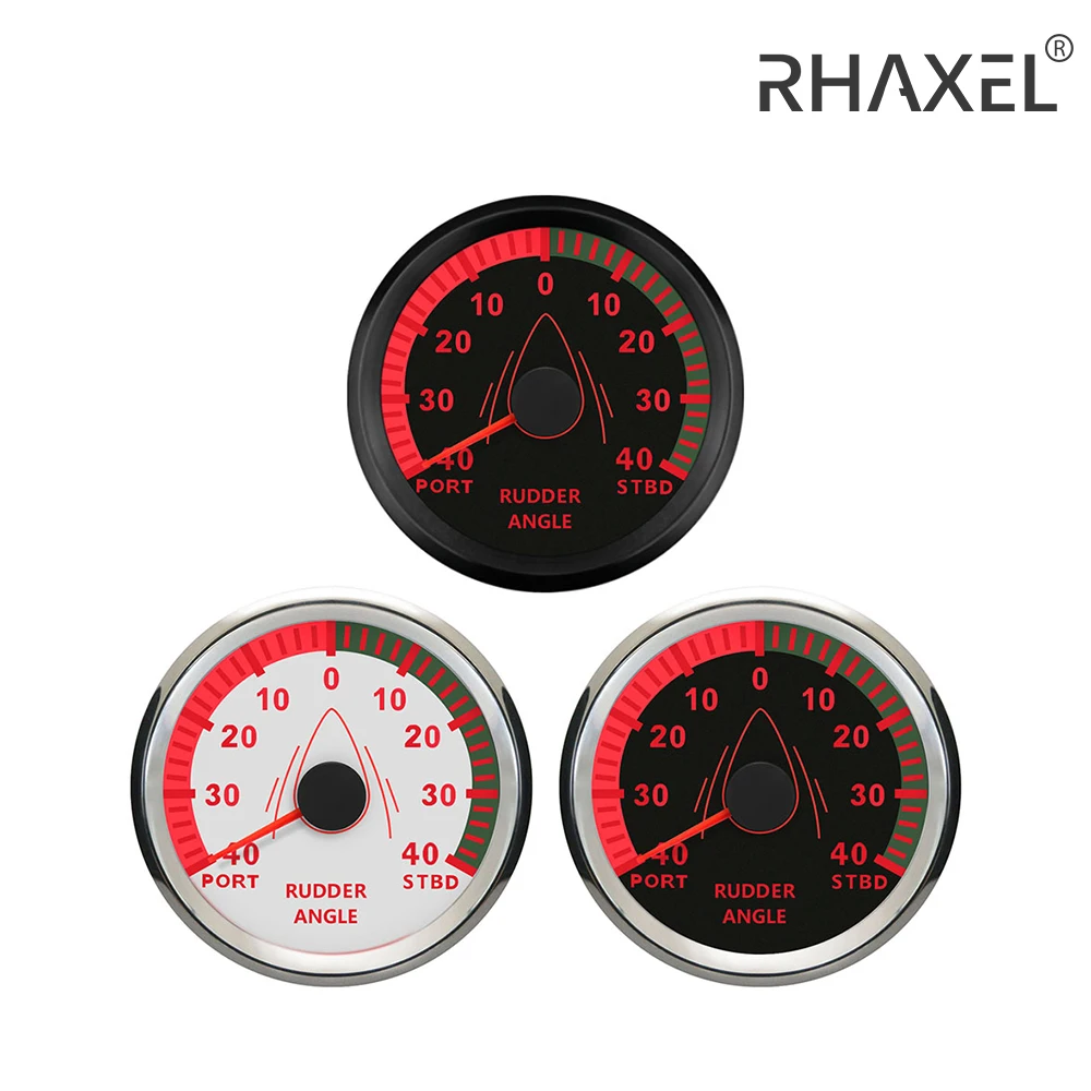 Индикатор угла руля RHAXEL Marine 0-190ohm 52 мм 85 9-32 В с красной подсветкой | Автомобили и