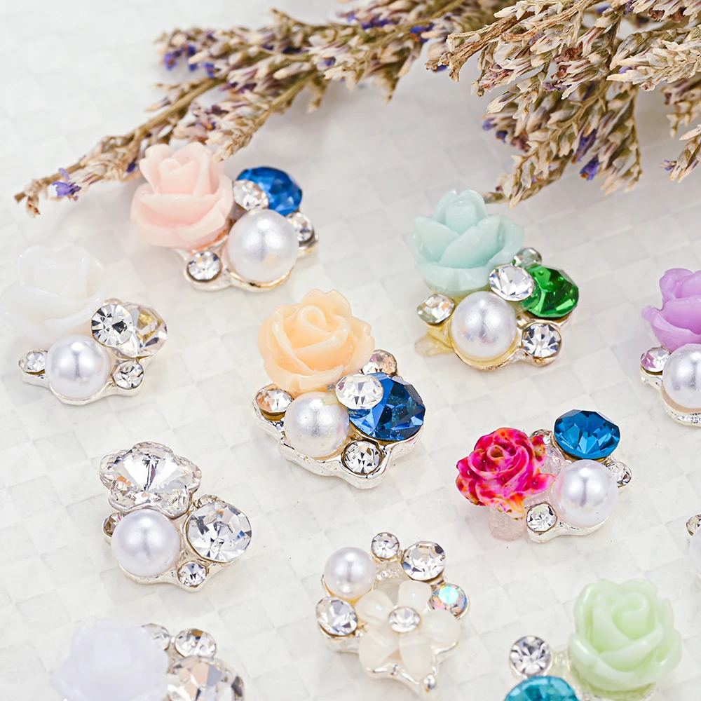 10pcs/lot 3D Resin Rose Flower Nail Charms with Crystal Rhinestone Luxury Manicure Gems Jewelry DIY Nail Art Decoration
10pcs/lot 3D Resin Rose Flower Nail Charms with Crystal Rhinestone Luxury Manicure Gems Jewelry DIY Nail Art Decoration