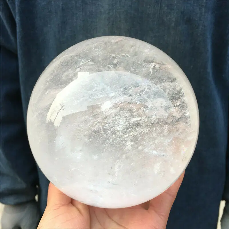 Natural White Crystal Quartz Crystal Ball Mineral Gift Wood Based Reiki Healing Home Decor
Natural White Crystal Quartz Crystal Ball Mineral Gift Wood Based Reiki Healing Home Decor