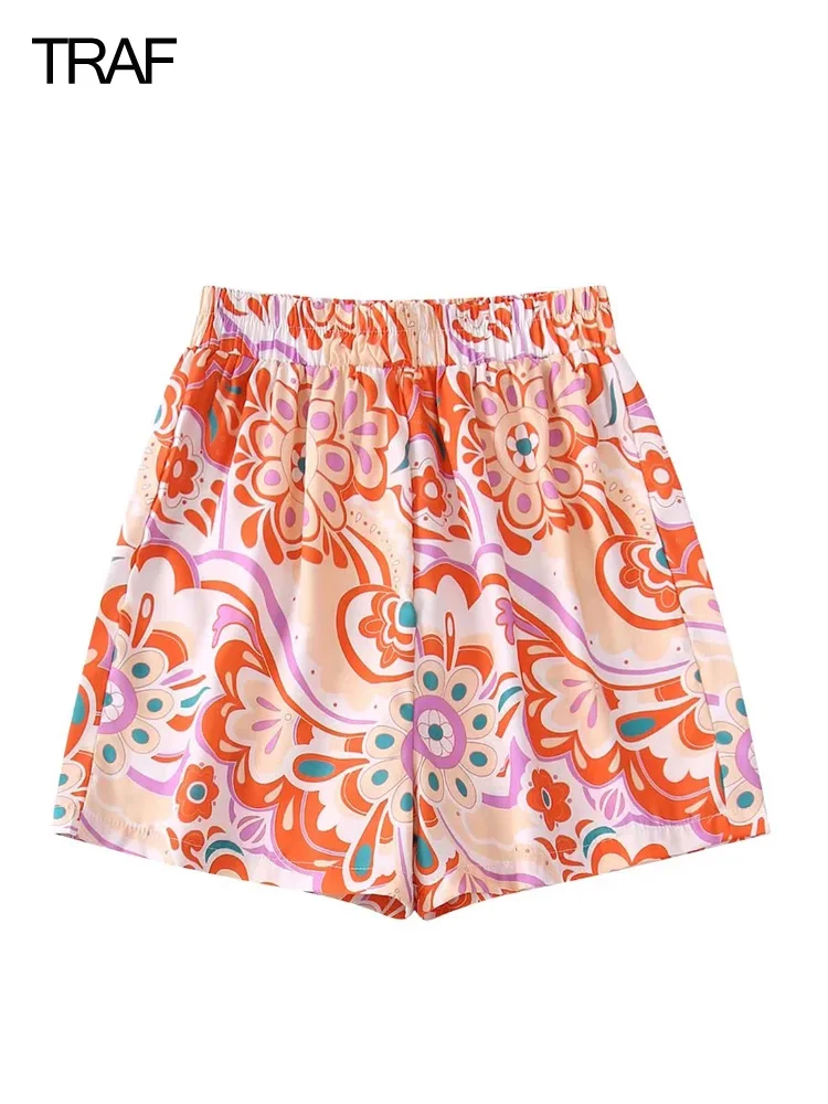TRAF Women's Printed Mini Shorts Casual High Waist Shorts For Women 2022 Summer Chic Cotton Women's Shorts 2 Piece Sets Outfits
TRAF Women's Printed Mini Shorts Casual High Waist Shorts For Women 2022 Summer Chic Cotton Women's Shorts 2 Piece Sets Outfits