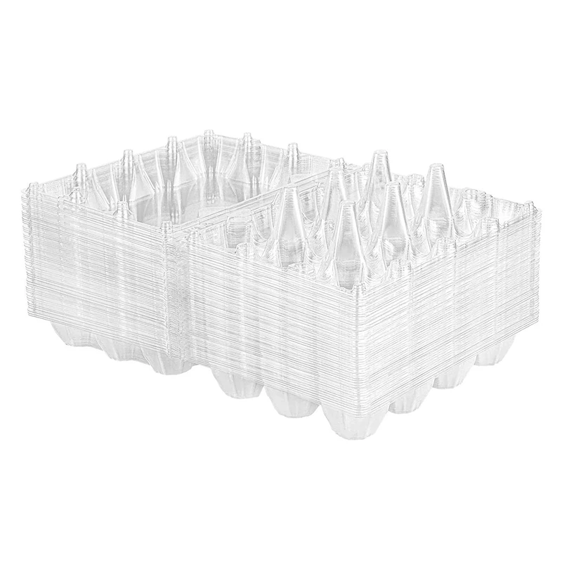 20Pcs Egg Cartons Clear Plastic Egg Holder Storage Container Egg Tray For Family Pasture,Refrigerator Storage,12 Grids
20Pcs Egg Cartons Clear Plastic Egg Holder Storage Container Egg Tray For Family Pasture,Refrigerator Storage,12 Grids